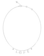 Guess Колие от неръждаема стомана с висулки надпис