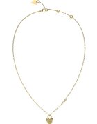 Guess Колие от неръждаема стомана със златно покритие и висулка