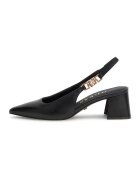 Guess Кожени обувки с отворена пета и масивен ток