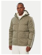 Guess Мъжко яке regular fit зелено синтетика памук с качулка