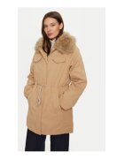 Guess Парка яке с яка от изкуствена кожа