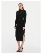 Guess Плетена рокля - черна - вискоза