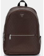 Guess Раница Torino от еко кожа с релеф - Кафяв