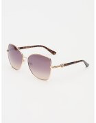 Guess Слънчеви очила Cat Eye с метална рамка