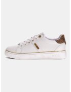 Guess Спортни обувки от еко кожа с лого - Бял