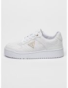 Guess Спортни обувки от еко кожа с равна платформа и лого - Черен/Бял