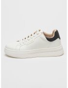 Guess Спортни обувки от кожа и еко кожа с лого - Бял