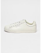 Guess Спортни обувки от кожа с лого - Мръснобял