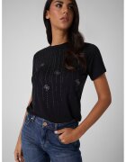 Guess Тениска с модал и декоративни камъни