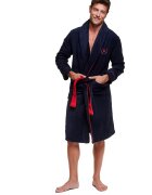 Henderson Got Men's Robe - Dark Blue
