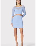Herve Leger Мини пола с висока талия
