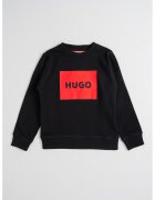 HUGO Суитшърт с памук с пришито лого