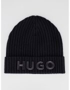HUGO Вълнена шапка с бродирано лого