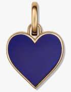 INDIRA Сребърен медальон Golden Heart - Blue