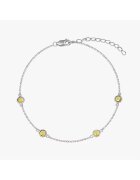 INDIRA Сребърна гривна Birthstonedwqf
