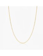 INDIRA Сребърно колие Golden Anchor