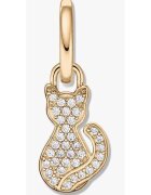 INDIRA Висулка от сребро Golden Feline - Цирконий