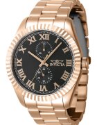 Invicta Мъжки часовник Specialty 47432 - 43mm - черен циферблат - розово злато - неръждаема стомана