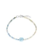 IOANA PREDA Йоана Преда - Сребърна гривна Light Blue - Синя