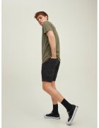 Jack  Jones Къс памучен панталон със скосени обшити джобове