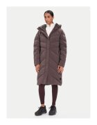 Jack Wolfskin Дамско пухено яке кафяво - изработено от лек материал