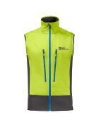 Jack Wolfskin Мъжка спортна жилетка софтшел - dwqfполиамид/полиестер - Зелен/Сив
