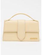 Jacquemus Кожена чанта с дръжка и метално лого Bambino - - 13x23.5x7