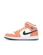 Jordan Дамски спортни обувки - Air 1 Mid Orange Suede" - оранжеви -"