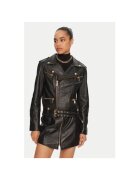 Just Cavalli Дамско яке - 304381454 - Естествена кожа - Черно
