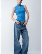 Karl Lagerfeld Jeans Блуза без ръкави - с къс цип