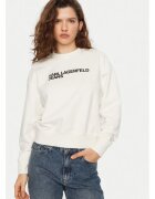 Karl Lagerfeld Jeans Дамска блуза - 304583247 - Органичен памук - Бяла