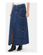 Karl Lagerfeld Jeans Дамска пола - синя - 100% органичен памук