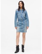 Karl Lagerfeld Jeans Дънкова рокля по тялото с колан