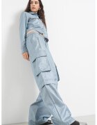 Karl Lagerfeld Jeans Панталон с широк крачол и джобове