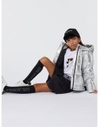 KARL LAGERFELD KIDS Блуза с лого - Бял/Избеляло черно