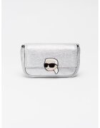 KARL LAGERFELD KIDS Чанта през рамо с метално бляскаво лого