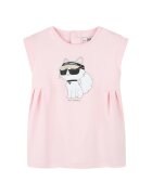 KARL LAGERFELD KIDS Детска рокля за момиче Karl Lagerfeld - Z30510 475 - Органичен памук