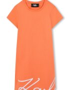 KARL LAGERFELD KIDS Памучна рокля с лого