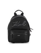 KARL LAGERFELD KIDS Раница от еко кожа с декоративни камъни