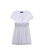 KARL LAGERFELD KIDS Рокля с къси ръкави и лого