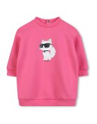 KARL LAGERFELD KIDS Рокля-суитшърт с овално деколте