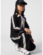 KARL LAGERFELD KIDS Широк спортен панталон с лога встрани