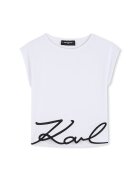 KARL LAGERFELD KIDS Тениска с лого