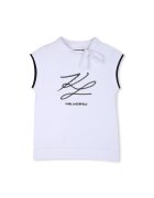 KARL LAGERFELD KIDS Тениска с лого - без ръкави