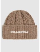Karl Lagerfeld Рипсена шапка с вълна