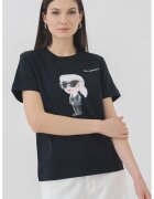 Karl Lagerfeld Тениска от органичен памук и шарка