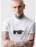 Karl Lagerfeld Тениска от памук с овално деколте и лого
