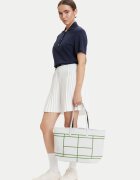 Lacoste чанта тоут от екологична кожа с цип - Синя