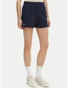 Lacoste Дамски спортни къси панталони - бяло-син - памук - едноцветен