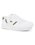 Lacoste Кожени спортни обувки под глезена - Бял/Зелен